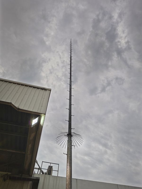 Lightning Rod Installation detail